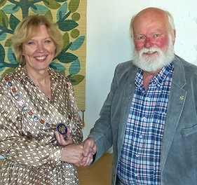 Bente Amandussen ny president i Skien Rotary Klubb