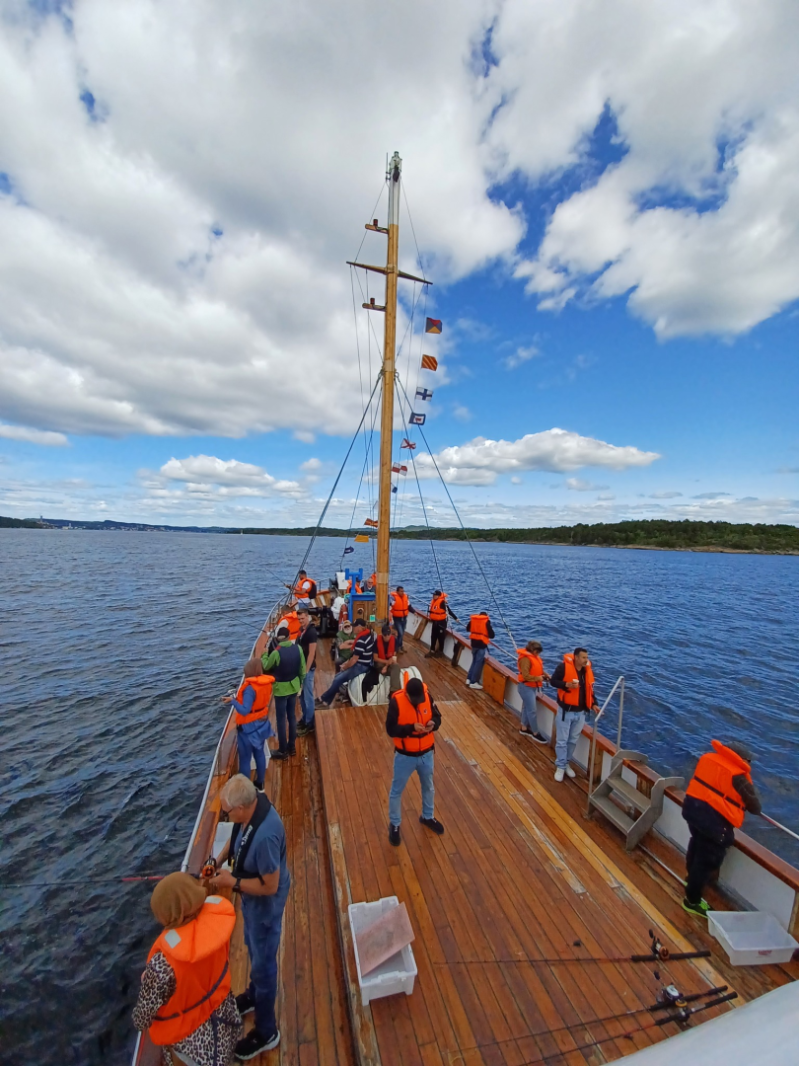 Fisketur med flyktninger 24. juni.